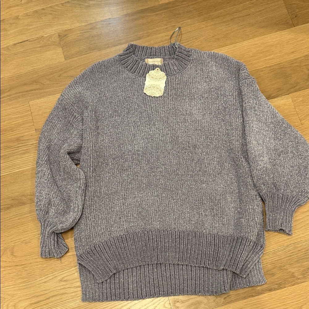 Altar'd State Purple Turtleneck Oversized Sweater XS NWT